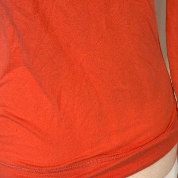 American Eagle Vintage Light Weight Long sleeve Top Attached Hoodie Super 2000s - Picture 5 of 5